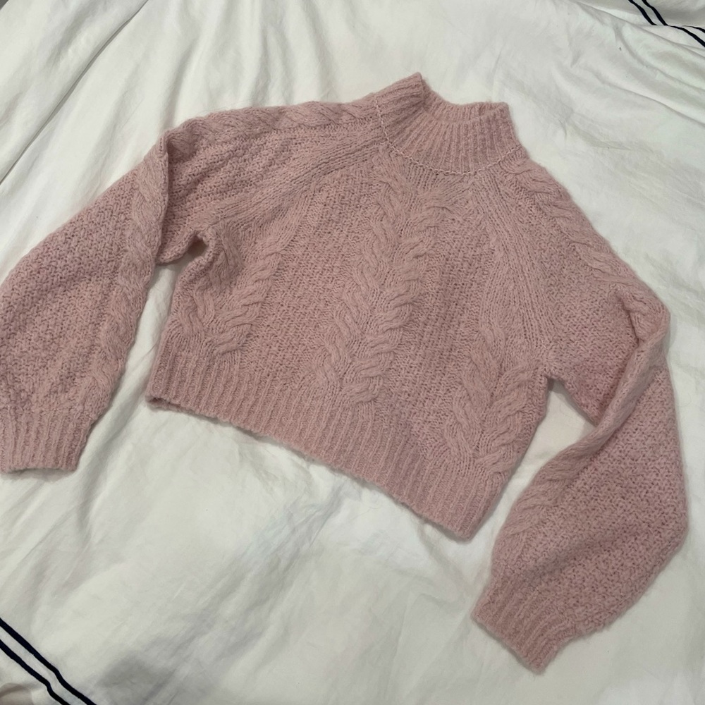 SUNDAY BEST / ARITZIA - Mock neck Melly sweater in Pink - Size S